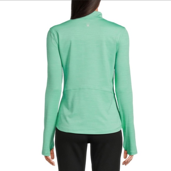 Spyder Active Women's Half Zip LS Technical Shirt - NWT - Large - Pool Blue - Picture 9 of 9